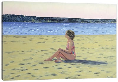 Pink Sunset Canvas Art Print - Agnieszka Turek