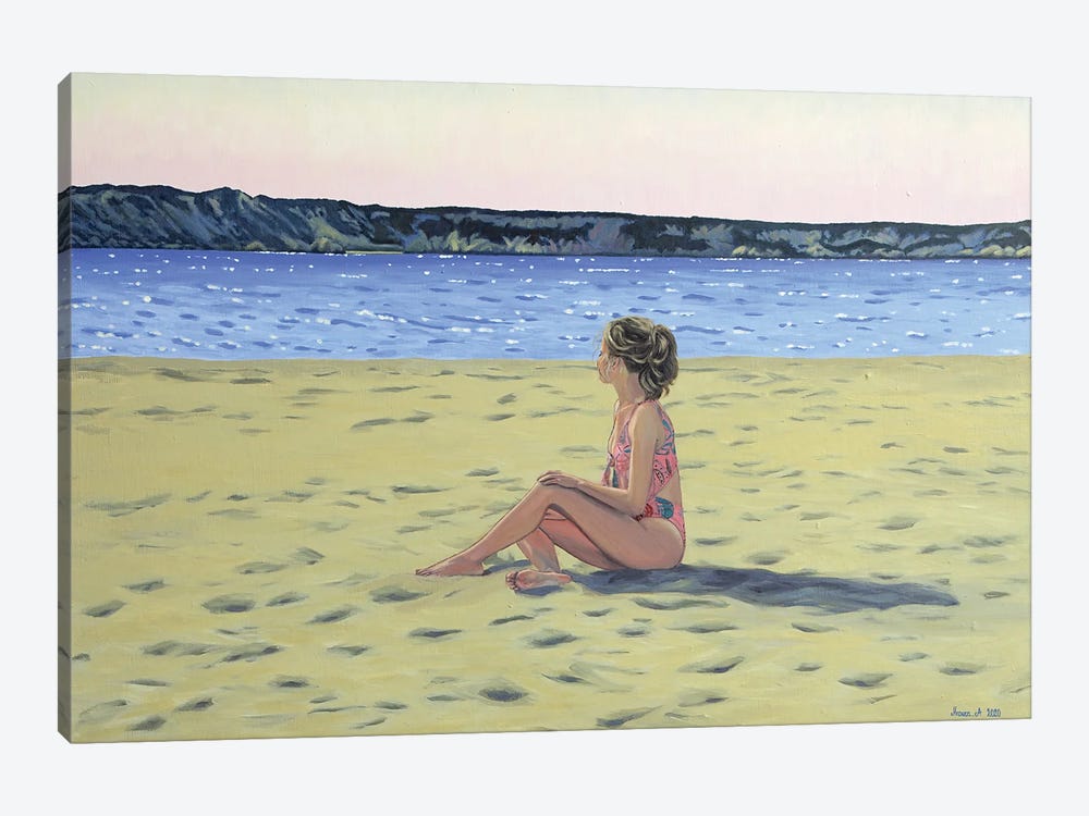 Pink Sunset by Agnieszka Turek 1-piece Canvas Art Print