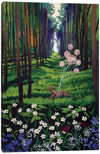 Spring Forest III Canvas Art Print - Agnieszka Turek