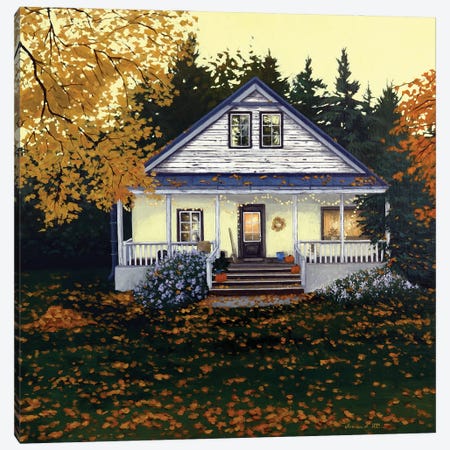 Autumn House II Canvas Print #AZA7} by Agnieszka Turek Canvas Art