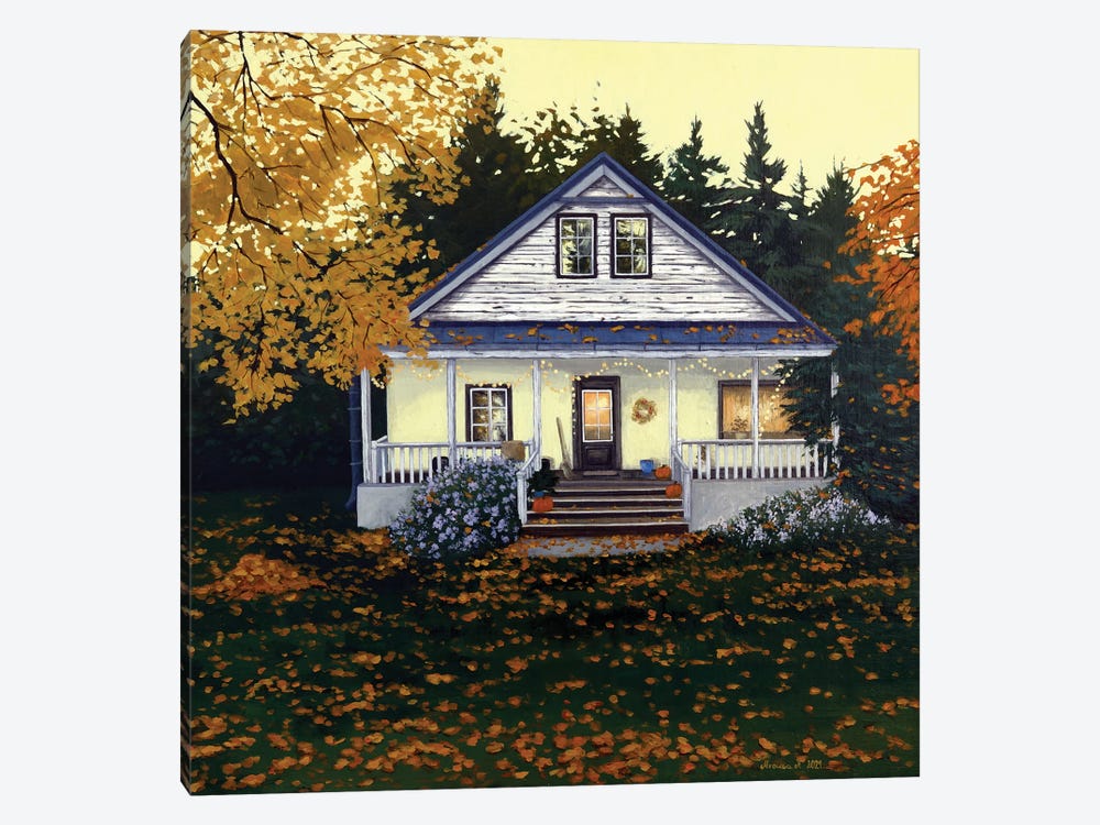 Autumn House II by Agnieszka Turek 1-piece Canvas Wall Art