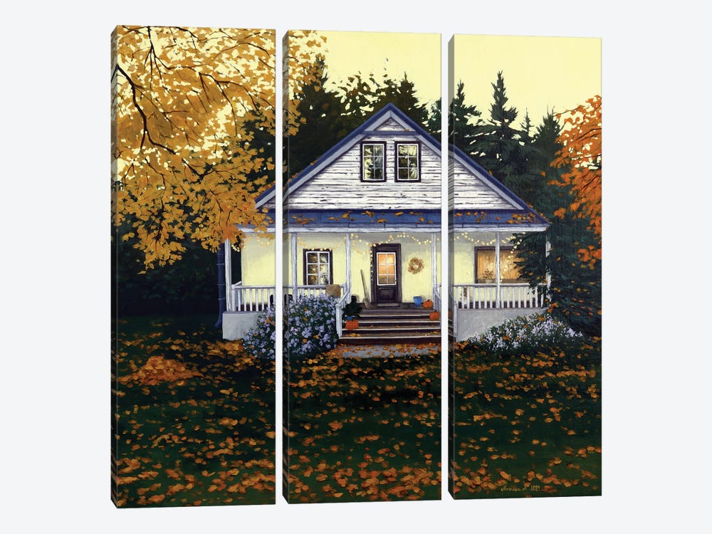 Autumn House II by Agnieszka Turek 3-piece Canvas Art