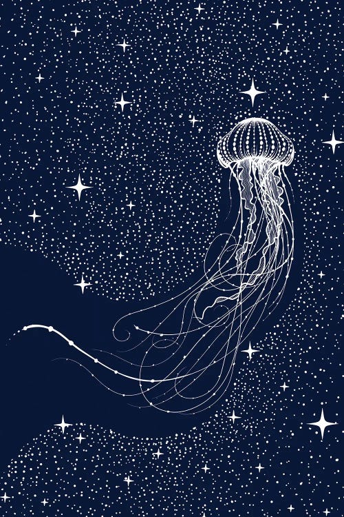 Starry Jellyfish by Aliriza Cakir wall art