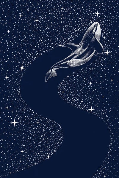 Starry Orca by Aliriza Cakir canvas print