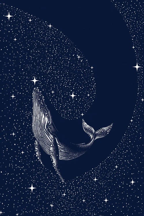 Starry Whale by Aliriza Cakir wall art