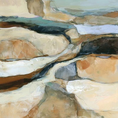 Alonza Saunders - Canvas Prints: Stone Currents I by Alonza Saunders