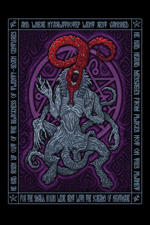Nyarlathotep Icon II by Azhmodai wall art