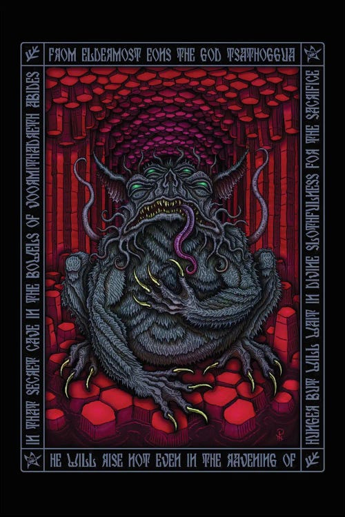 Tsathoggua Icon by Azhmodai wall art
