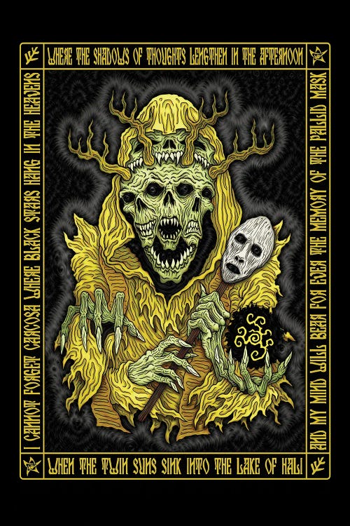 Yellow King Icon by Azhmodai wall art