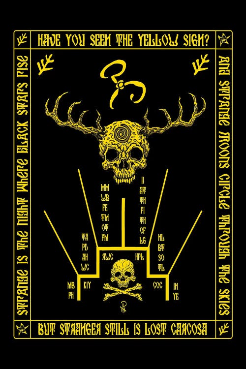 Yellow King Schema by Azhmodai wall art