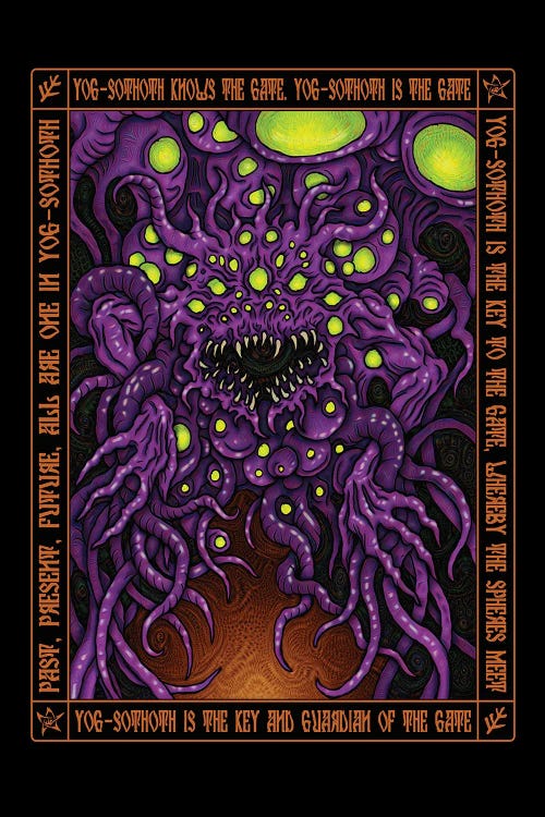 Yog Sothoth Icon by Azhmodai wall art