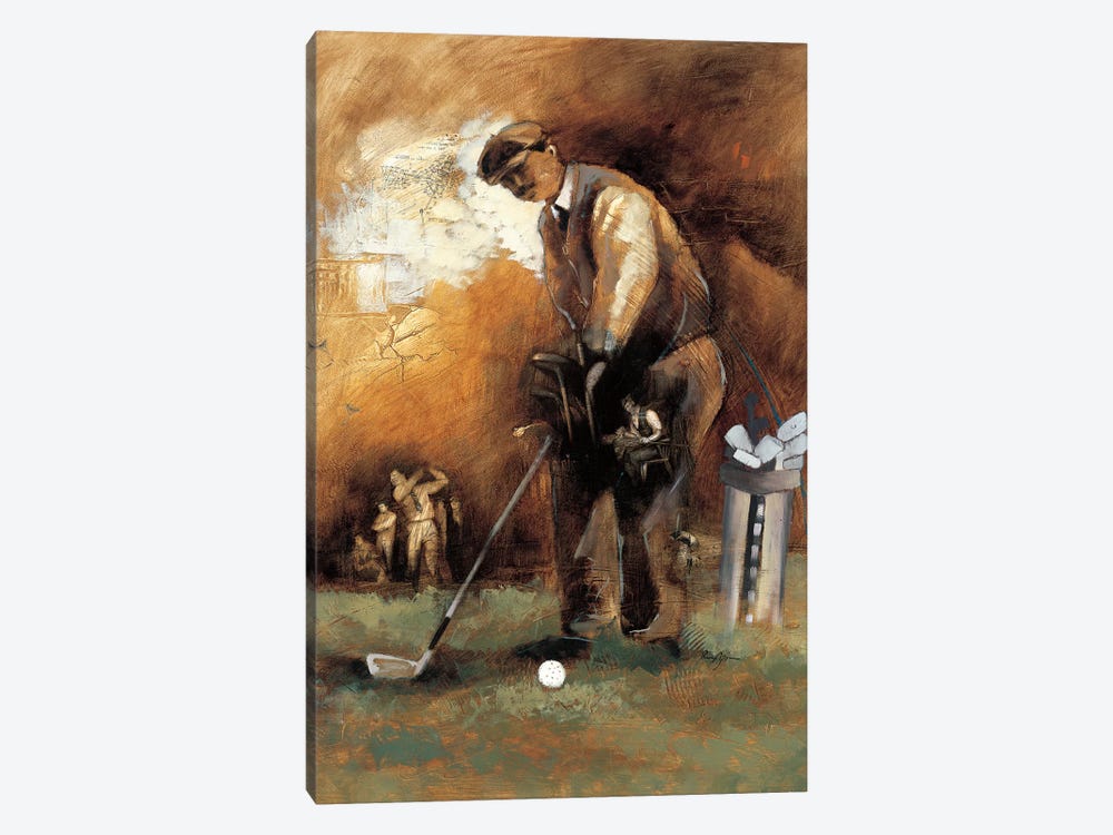 At The Tee by Roya Azim 1-piece Canvas Wall Art