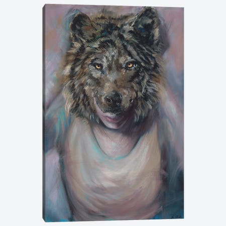 Feed The Good Wolf II Canvas Print #AZM23} by Aliza and Her Monsters Canvas Print