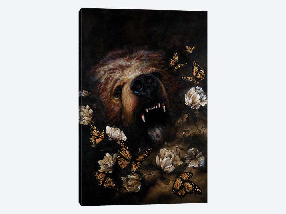 Riot Of Flowers Magnolias by Aliza and Her Monsters 1-piece Canvas Print