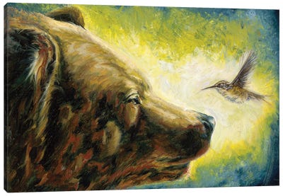 All I Need IV Canvas Art Print - Brown Bear Art