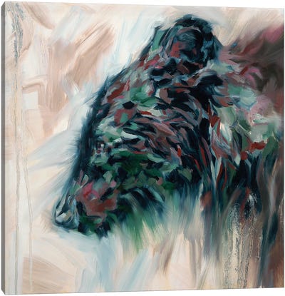 Bear Season Canvas Art Print - Brown Bear Art