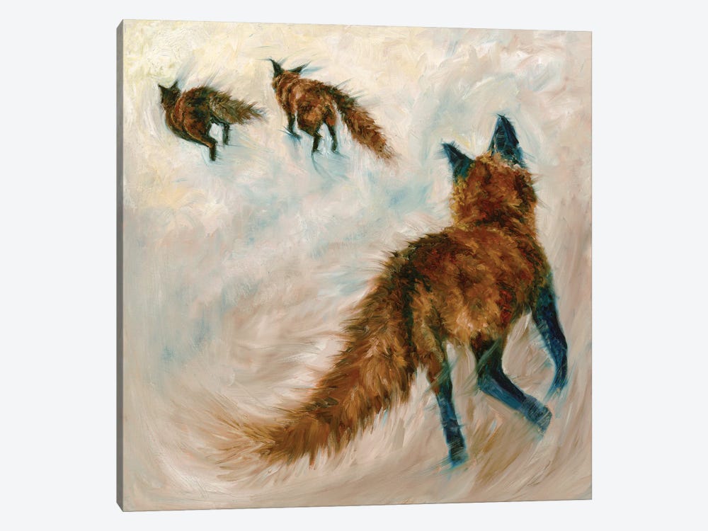 Runaway Foxes II by Aliza and Her Monsters 1-piece Art Print