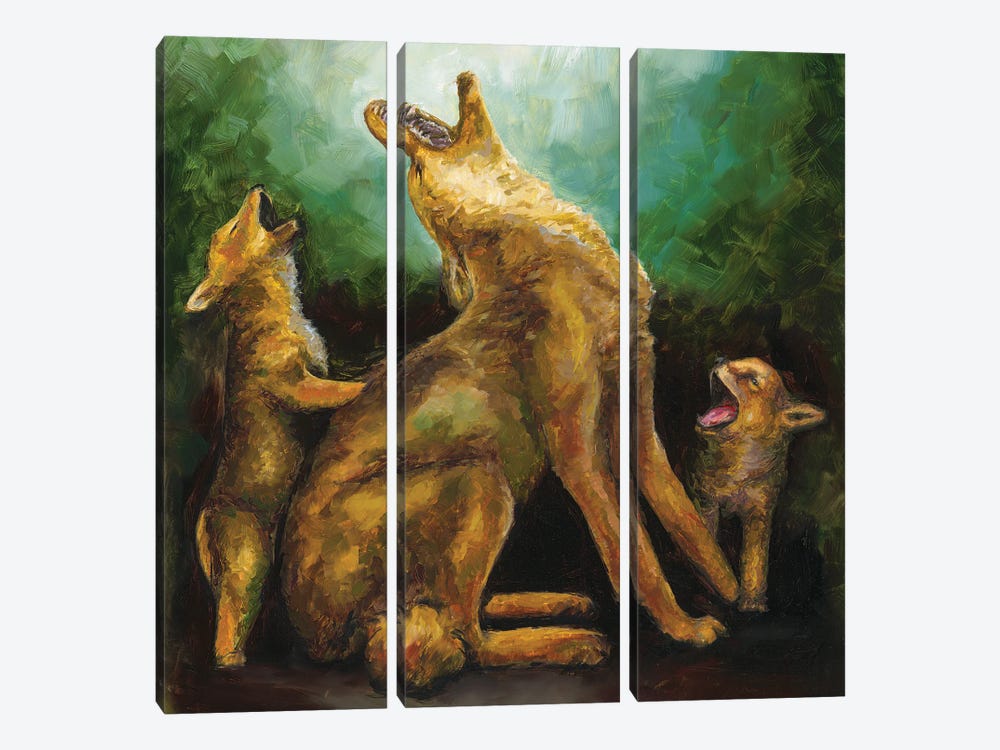 The Calling II by Aliza and Her Monsters 3-piece Canvas Artwork