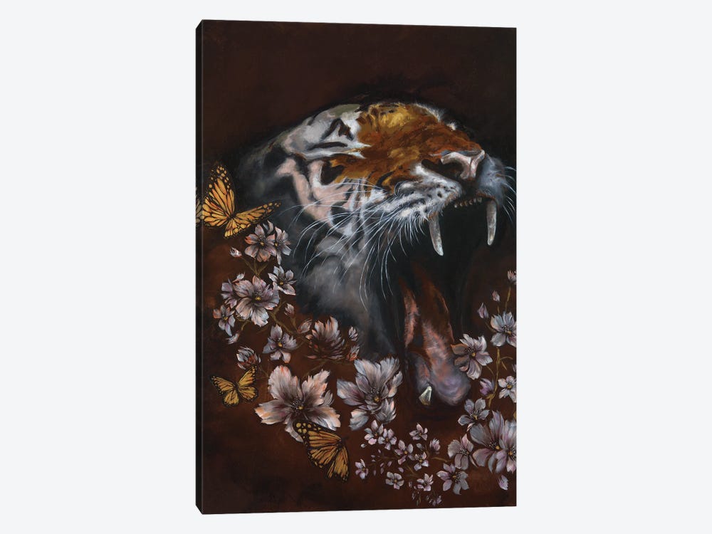 The Riot Of Flowers Is Incessant - Cherry Blossoms by Aliza and Her Monsters 1-piece Canvas Print