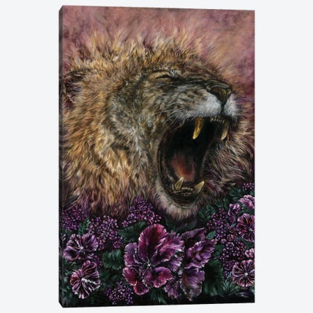 The Riot Of Flowers Is Incessant - Wild Roses Canvas Print #AZM71} by Aliza and Her Monsters Canvas Wall Art