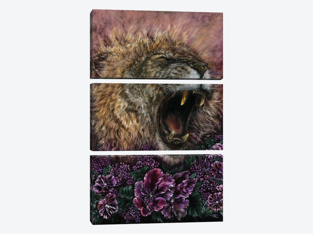 The Riot Of Flowers Is Incessant - Wild Roses by Aliza and Her Monsters 3-piece Canvas Artwork