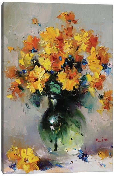 Yellow Bouquet Canvas Art Print - Aziz Sulaimanov