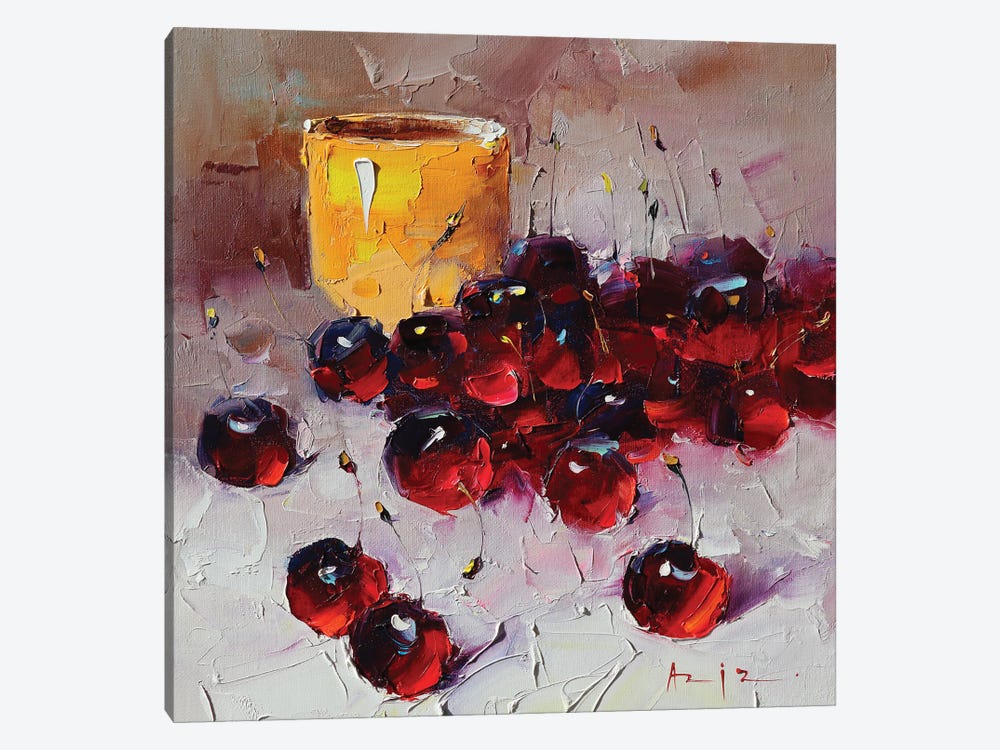 Cherries by Aziz Sulaimanov 1-piece Canvas Artwork
