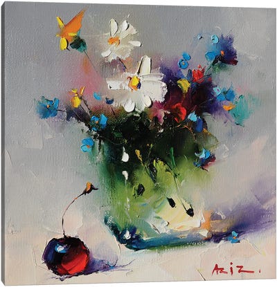 Bouquet Canvas Art Print - Aziz Sulaimanov