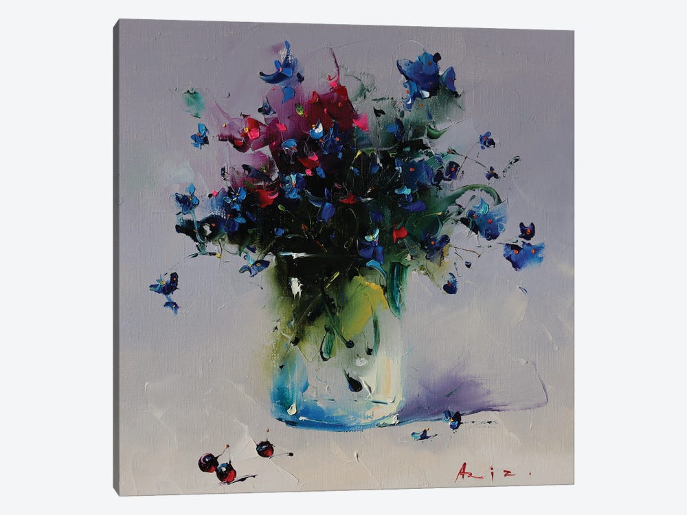 Bouquet And Berries by Aziz Sulaimanov 1-piece Canvas Print