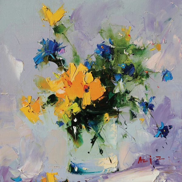 Aziz Sulaimanov: Yellow And Blue by Aziz Sulaimanov