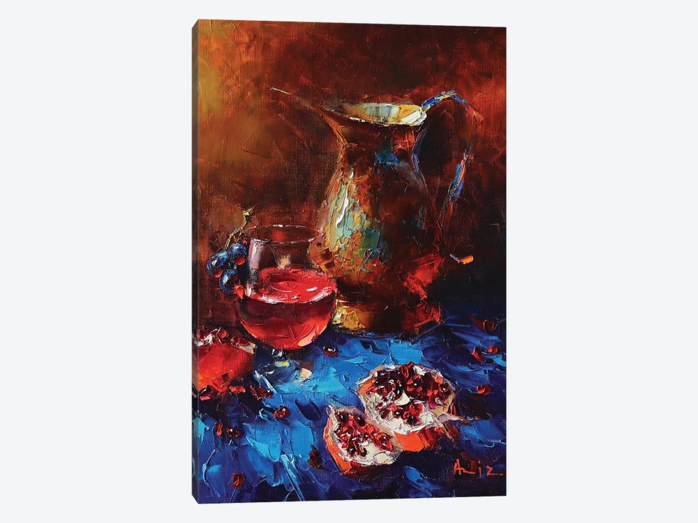 Still Life With Pomegranates by Aziz Sulaimanov 1-piece Art Print