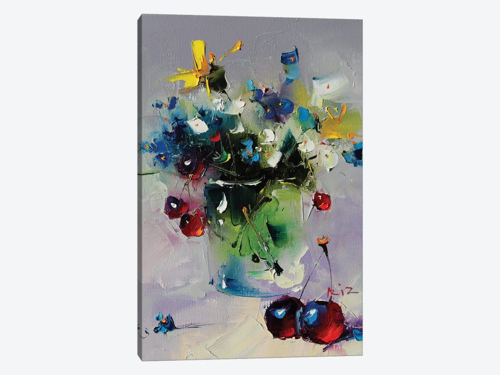 Bouquet With Berries by Aziz Sulaimanov 1-piece Canvas Art