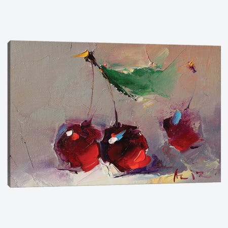 Sweet Cherries Canvas Print #AZS32} by Aziz Sulaimanov Canvas Artwork