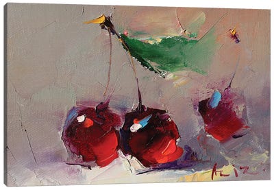 Sweet Cherries Canvas Art Print - Aziz Sulaimanov