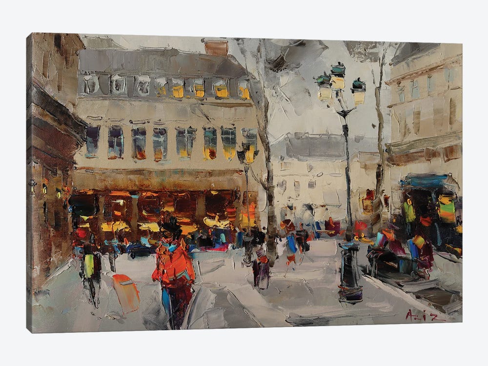 Rue Saint Honoré In Paris by Aziz Sulaimanov 1-piece Canvas Print
