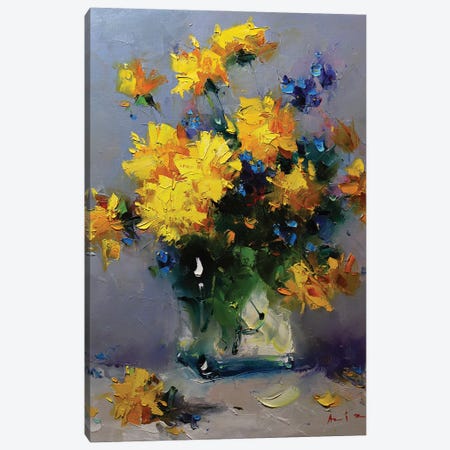 Bouquet Of Yellow Flowers Canvas Print #AZS36} by Aziz Sulaimanov Canvas Print