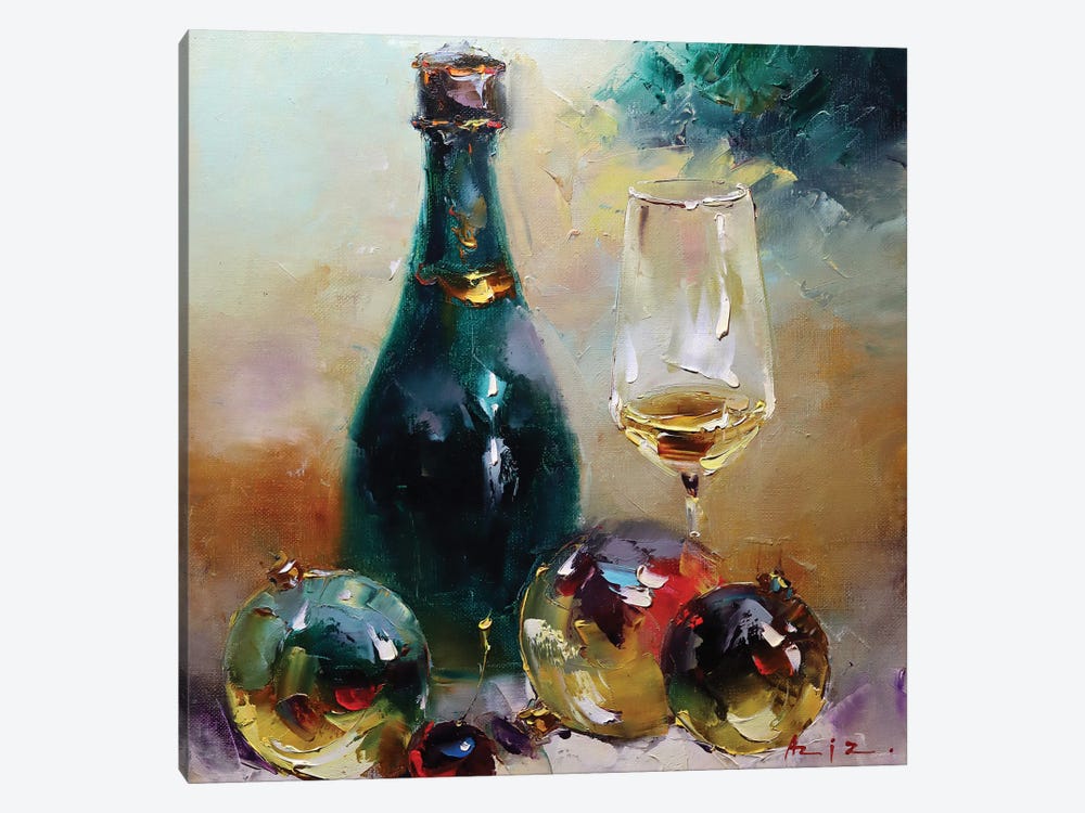 New Year's Still Life by Aziz Sulaimanov 1-piece Canvas Artwork