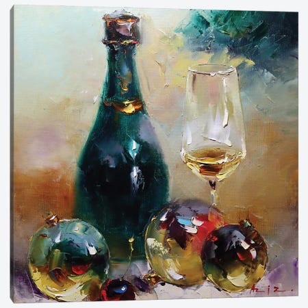 New Year's Still Life Canvas Print #AZS39} by Aziz Sulaimanov Canvas Wall Art
