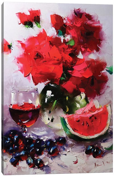Red Roses Canvas Art Print - Melons