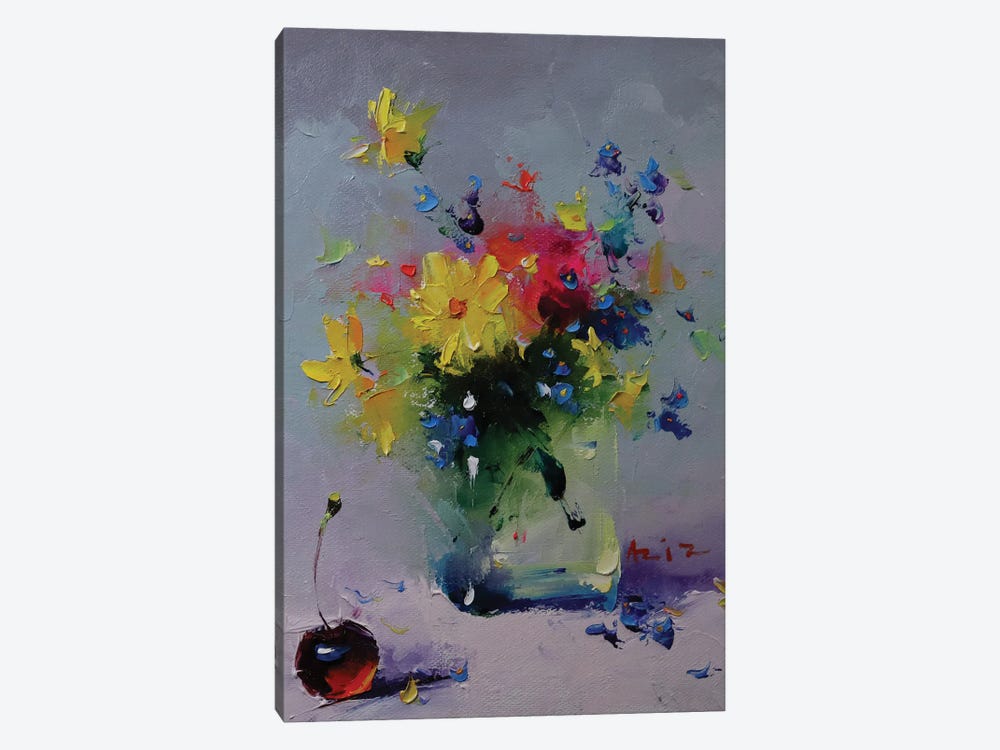 Bouquet With Yellow Flowers by Aziz Sulaimanov 1-piece Canvas Print