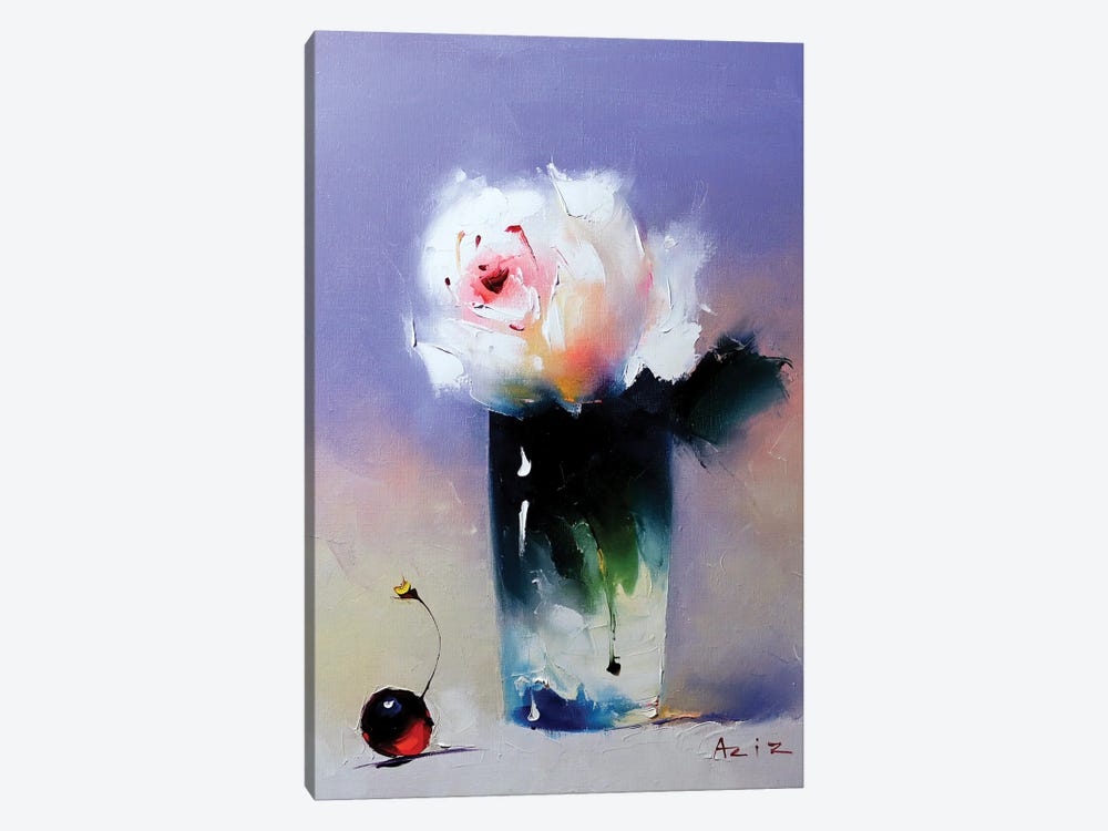 White Rose by Aziz Sulaimanov 1-piece Canvas Print