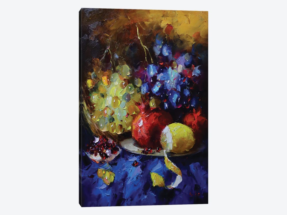 Still Life With Grapes by Aziz Sulaimanov 1-piece Canvas Artwork