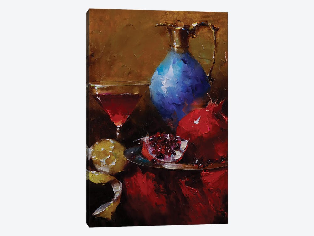 Pomegranate Juice by Aziz Sulaimanov 1-piece Canvas Wall Art