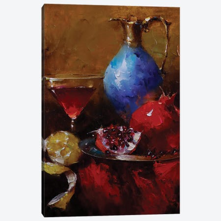 Pomegranate Juice Canvas Print #AZS55} by Aziz Sulaimanov Canvas Print