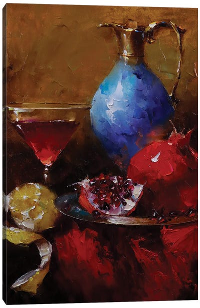 Pomegranate Juice Canvas Art Print - Aziz Sulaimanov