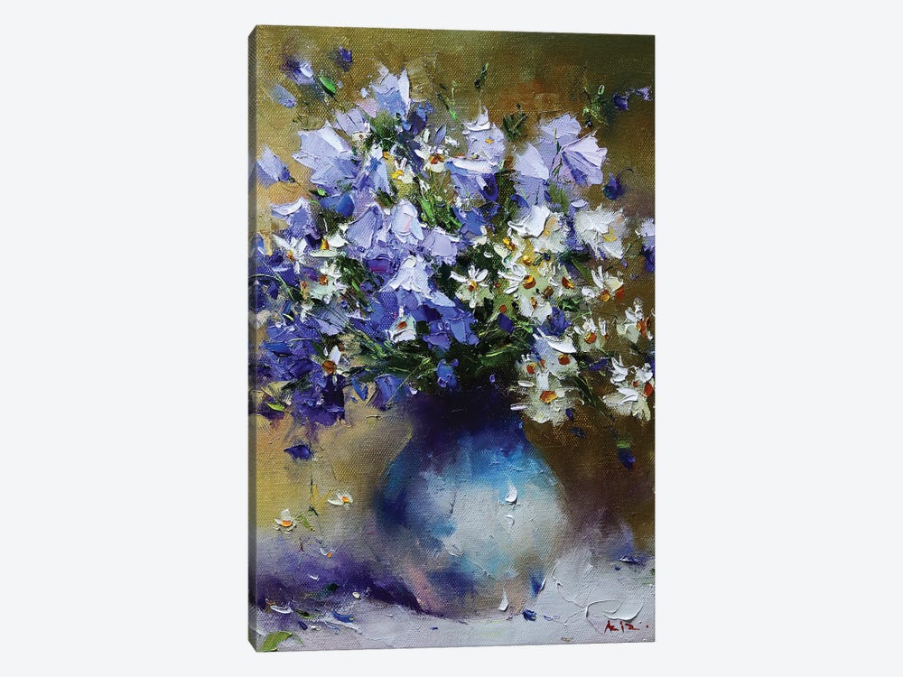 Bouquet Of Bluebells by Aziz Sulaimanov 1-piece Canvas Print