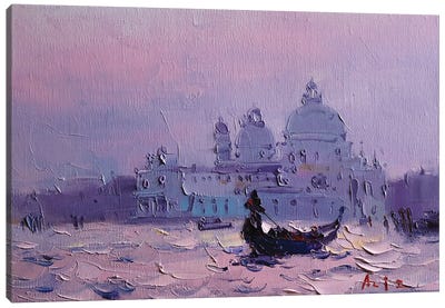 Morning In Venice Canvas Art Print - City Sunrise & Sunset Art