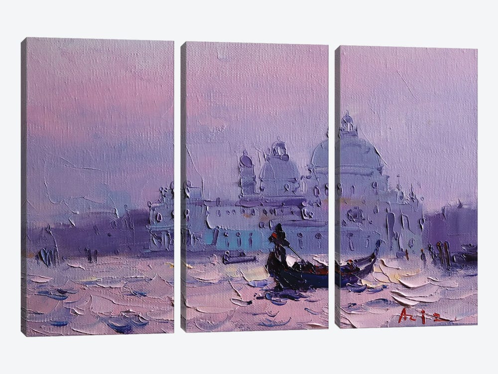 Morning In Venice by Aziz Sulaimanov 3-piece Canvas Art