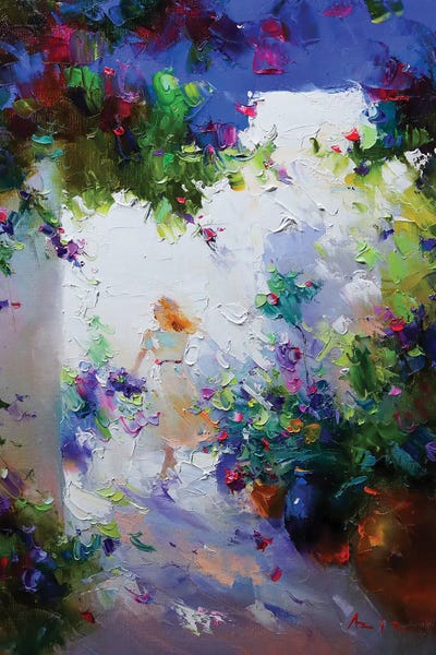 Aziz Sulaimanov: Girl In The Garden by Aziz Sulaimanov