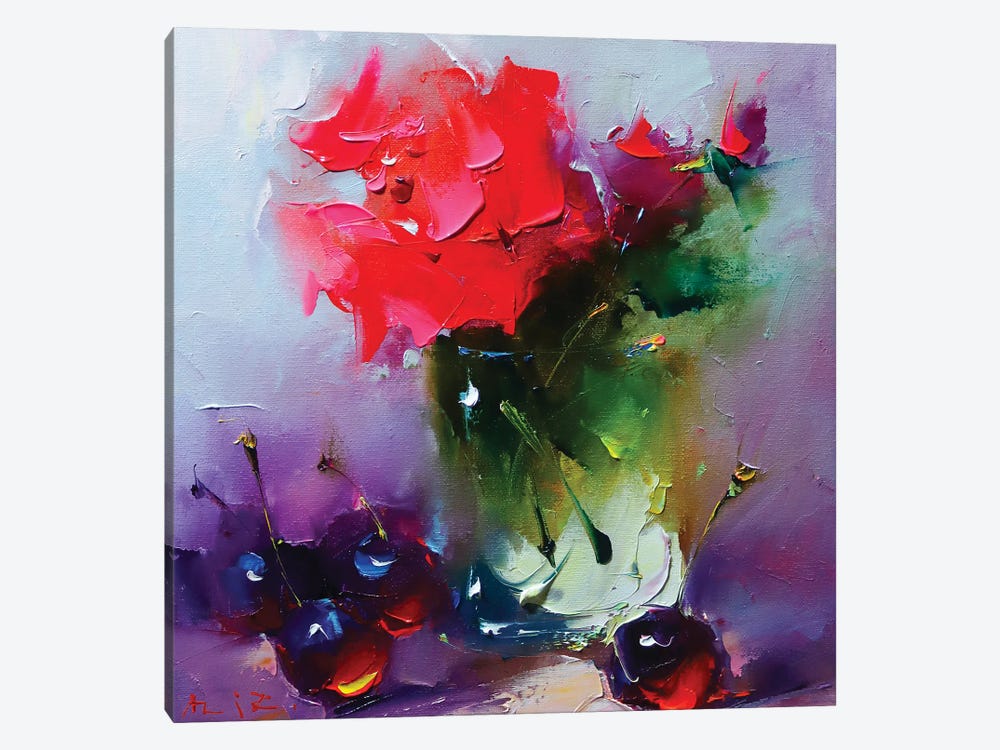 Red Rose For You by Aziz Sulaimanov 1-piece Canvas Art